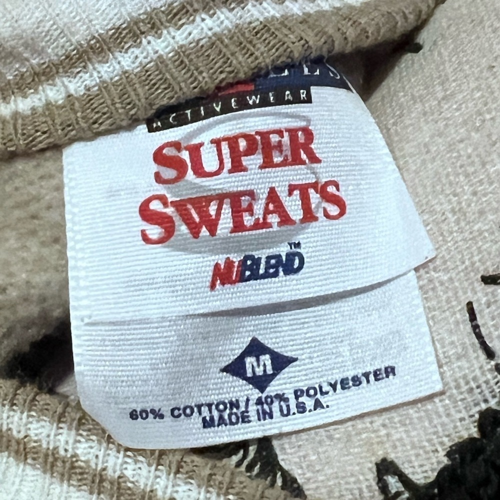 Super sweats Vintage Chicago Beige Sweater - Picture 5 of 10